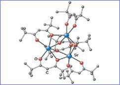 Fig. Trimeric structure of [Sr(thd)2]3