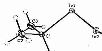 Fig. Molecular structure (single crystal XRD) of Te2(tBu2)