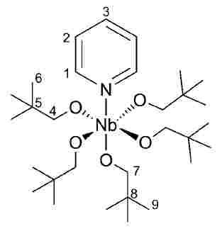 Fig. Nb(ONep)5(py)  molecular structure