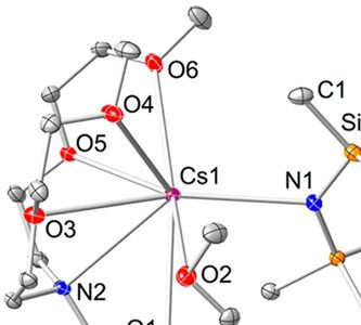 Fig. Molecular structure of CsN(SiMe3)2(TMEAA)