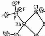 Fig. Molecular structure of [RhCl(PF3)2]2