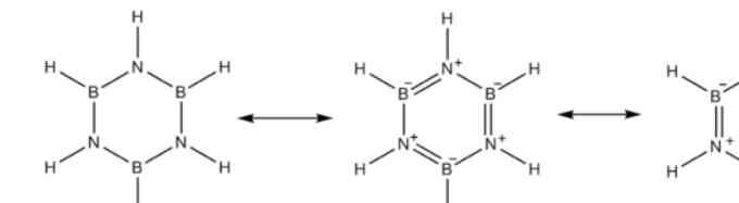 Fig. Tautomeric forms of borazine B3N3H6
