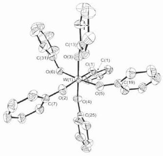 Fig. Molecular structure of W(OPh)6