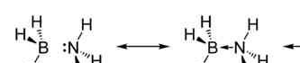 Fig. Structure of molecule of BH3-NH3